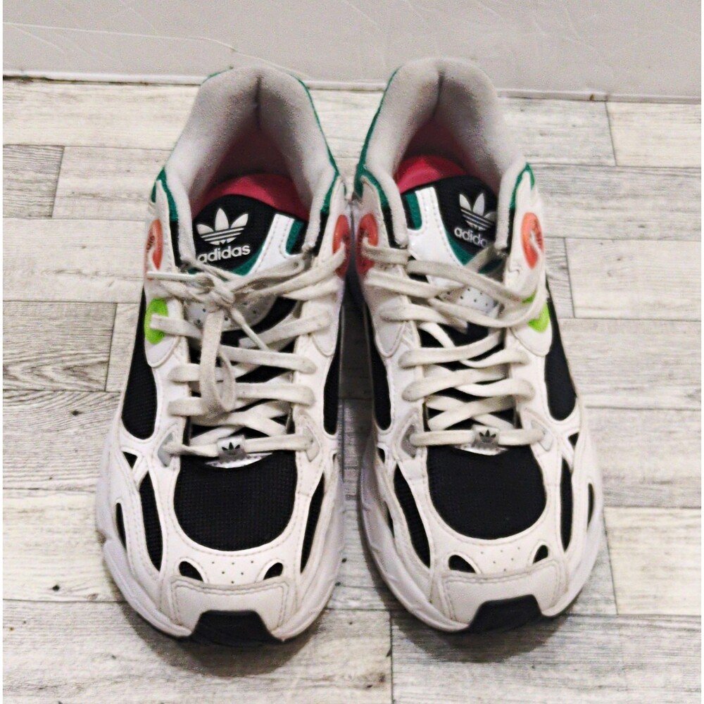 Rare Color adidas Astir Sneakers Size 7.5 W White/Black/Green/Pink/Blue GY1122